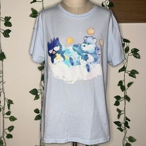Hello Kitty & Friends X Care Bears by Sanrio Sparkly Oversized Graphic Tee